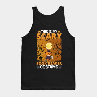 This Is My Scary Book Reader Custome Halloween Books Lover Tank Top